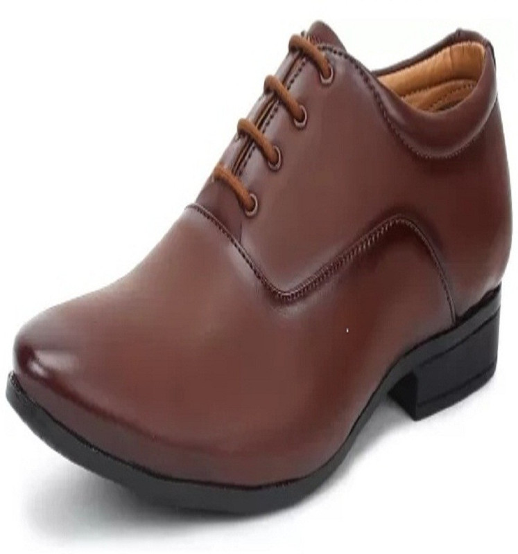 kumkumposhak formal shoe Lace Up For Men(Brown)