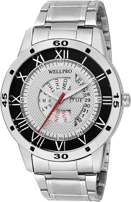 wellpro WP3074 Ultimate Octane Collection Day And Date Series Analog Watch  - For Men