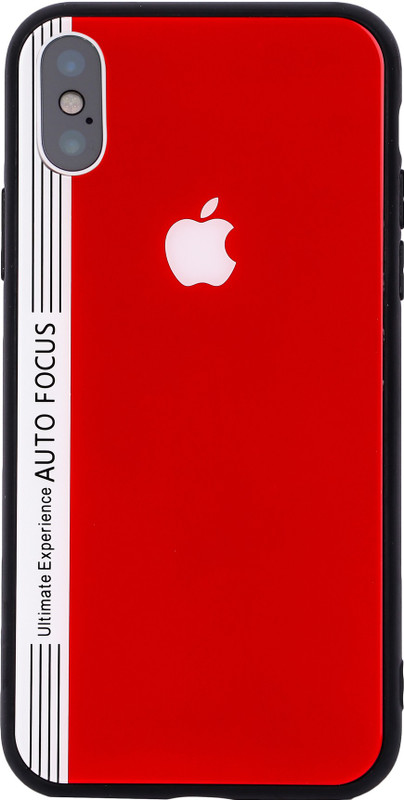 drums Back Cover for Apple iPhone X(white red)