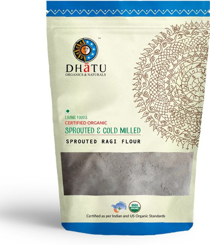 Dhatu Organic Sprouted Ragi Flour(500 g)