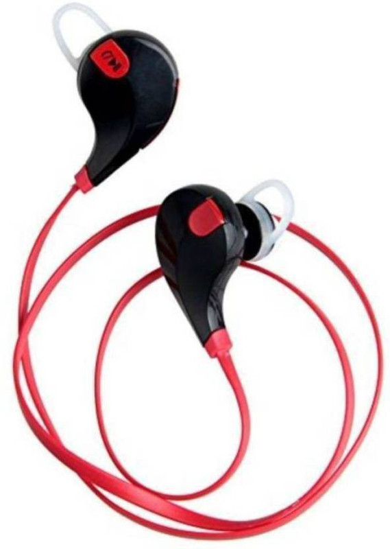 hala Jogger With Mic and Bluetooth Wired & Wireless Bluetooth Headset With Mic Bluetooth, Wired Headset with Mic(Red, In the Ear)