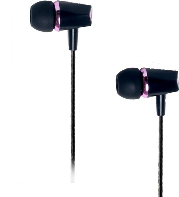 blck BLCKUH38 Wired Headset with Mic(Black, In the Ear)
