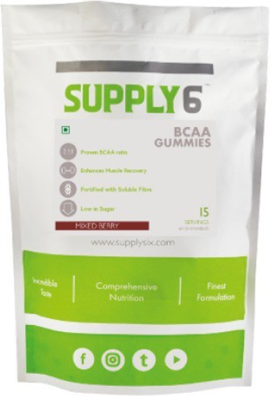 supply6 BCAA Gummies BCAA(150 g, Mixed Berry)