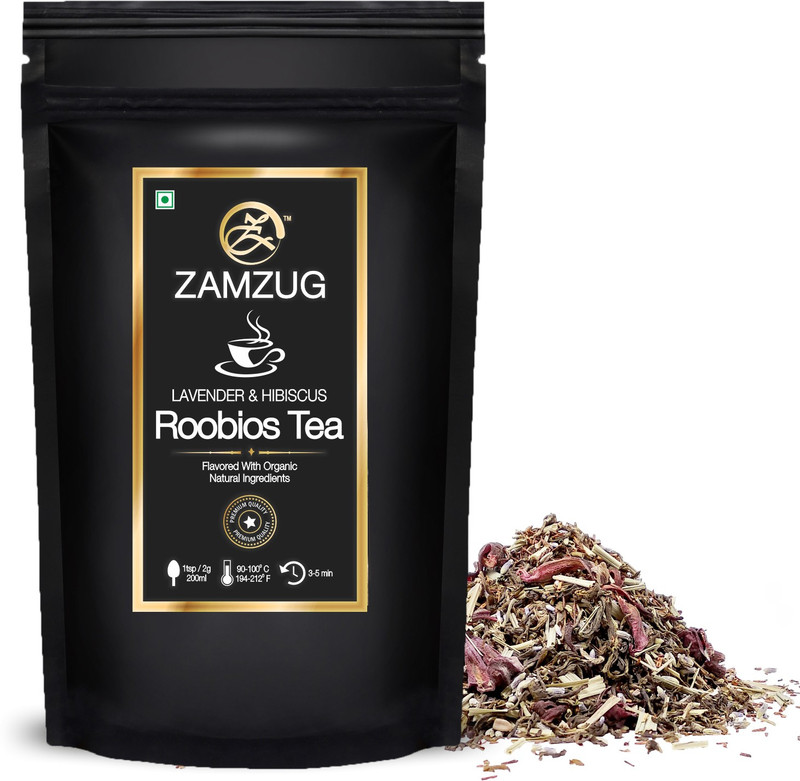 zamzug Roobios Tea Lavender, Hibiscus Rooibos Tea Pouch(100 g)
