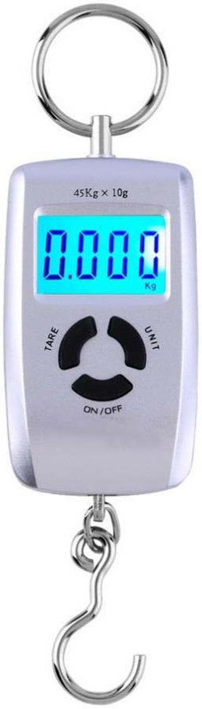 shop93 store 10g-45Kg Silver colour Plastic and Stainless Steel Digital Hanging Kitchen Weighing Scale(Silver)