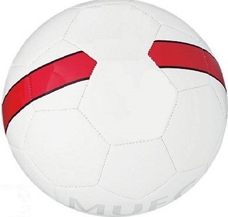 skyward MUFC White/Red Football Size-5 Football - Size: 5(Pack of 1, Red, White)