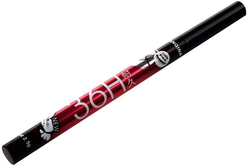 yanqina 36 Hours Long lasting Black Eye liner eye pencil Pen (2 Pcs) 2.5 g(black)