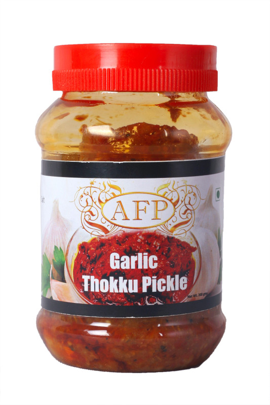 Anjania food products Garlic Thokku Pickle Garlic Pickle(200 g, Pack of2)