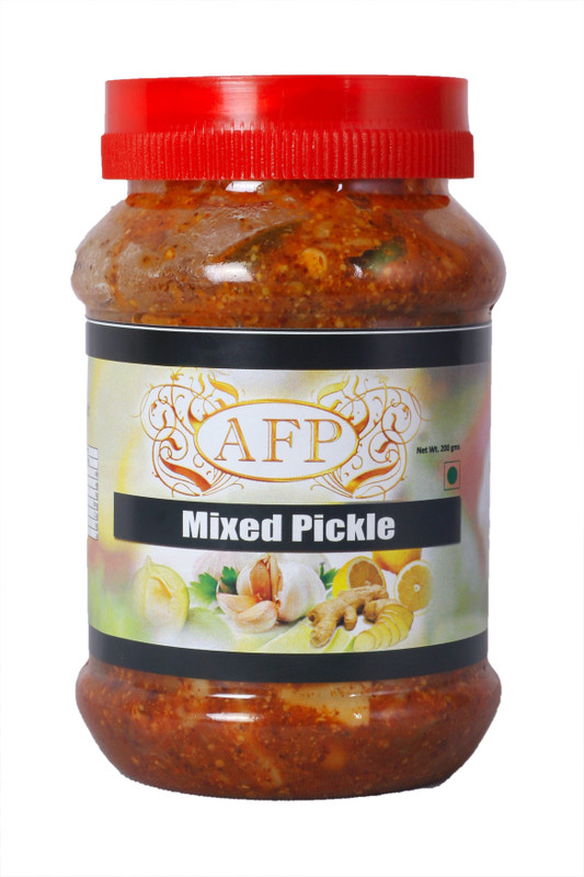 Anjania food products Mixed Pickle Mixed Pickle(200 g, Pack of2)