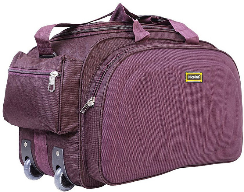 Nice Line (Expandable) sada Purple Duffel Strolley Bag(Purple) Nice Line (Expandable) sada Purple Duffel Strolley Bag(Purple)