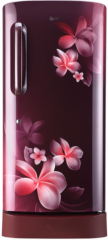 LG 215 L Direct Cool Single Door 5 Star Refrigerator with Base Drawer(Scarlet Plumeria, GL-D221ASPY) LG 215 L Direct Cool Single Door 5 Star Refrigerator with Base Drawer(Scarlet Plumeria, GL-D221ASPY)