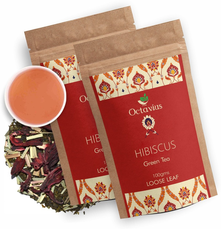 Octavius HCLGGT-TP100-2 Hibiscus Green Tea Vacuum Pack(200 g)