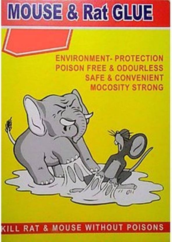 tashkurst Rat Catcher Adhesive Sticky Glue Pad- Non Poisonous - Non Toxic - Odourless - Rat Terminator-1 PIECE