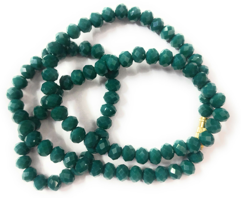 akshara jewels Emerald beats mala for girls and women for traditional classy and stylish looking making tham diva Beads Beads, Emerald Brass Necklace Emerald Brass Necklace Emerald Brass Necklace