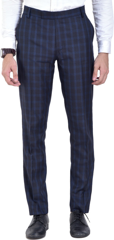 vandnam fabrics Slim Fit Men Black Trousers