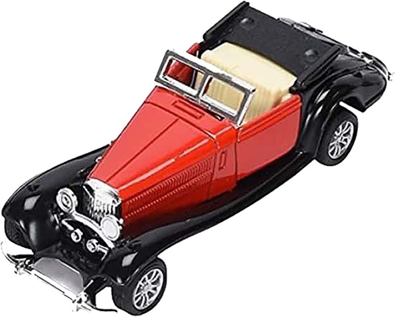 lifestylesection 1:32 Classic Car Alloy Diecast Car Model Pull Back Toy Car (Multicolor)(Multicolor)