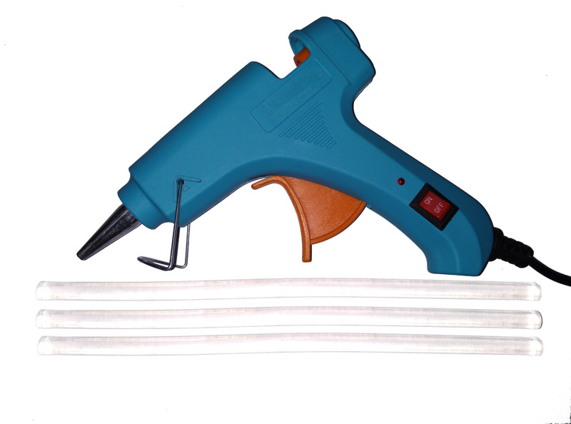 t gum Fairsdeal - 20 watt Turkish/ with 03 glue sticks/ with on-off button/ with indicator/ with stand/ with high quality/ hot melt glue gun (7mm) Standard Temperature Corded Glue Gun(7 mm)