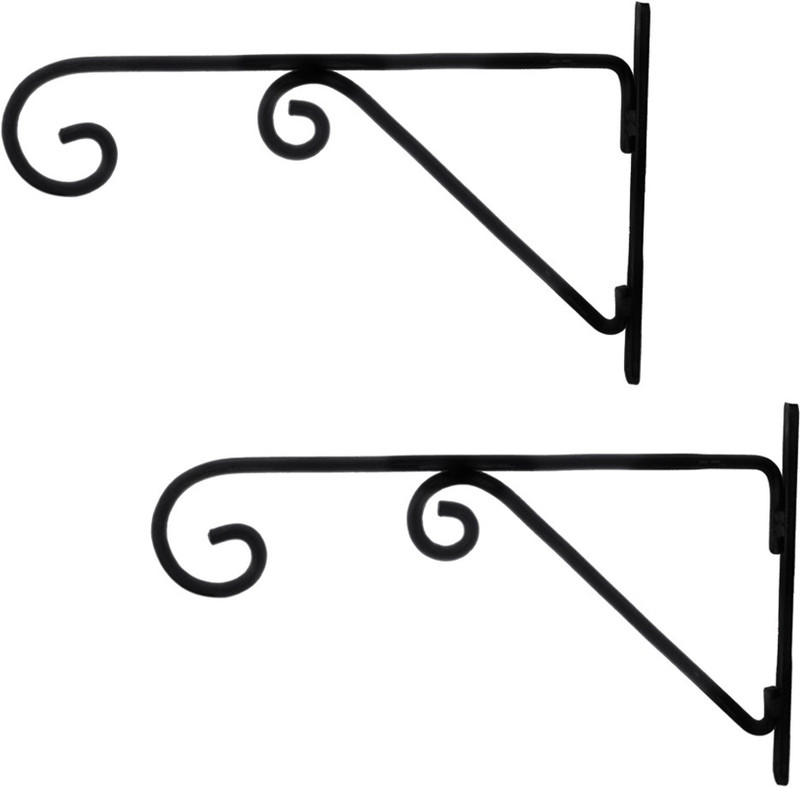 ascent homes Metal Wall bracket- Set of 2 pcs Plant Container(Metal, External Height - 38 cm)