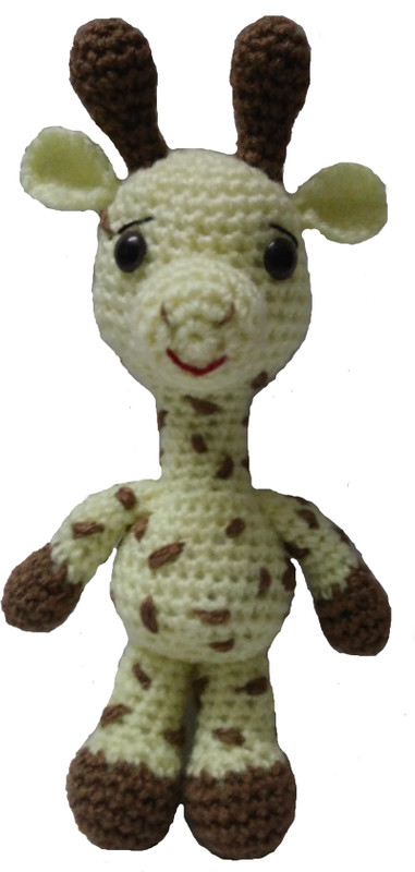crochet artwork Giraffe  - 8 inch(Yellow)