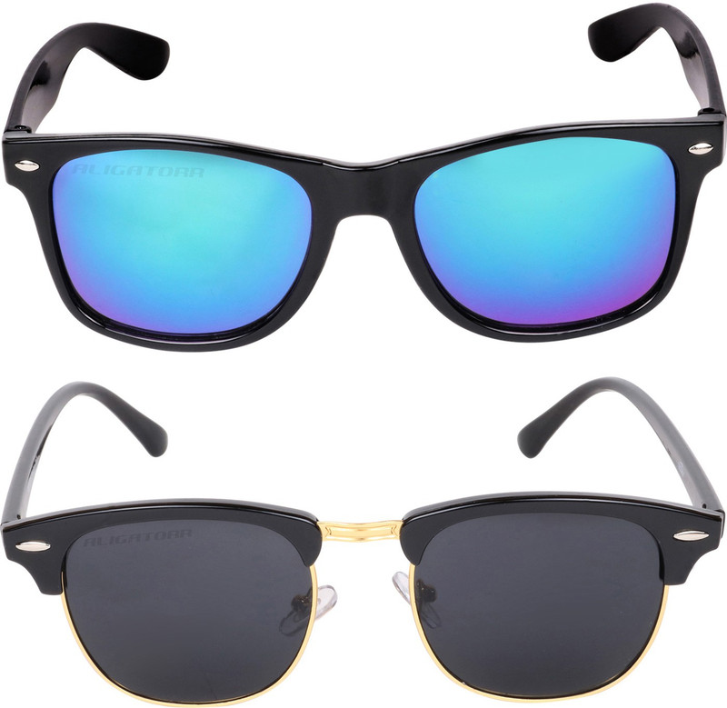 Criba Spectacle , Wayfarer Sunglasses(Blue, Black) Criba Spectacle , Wayfarer Sunglasses(Blue, Black)