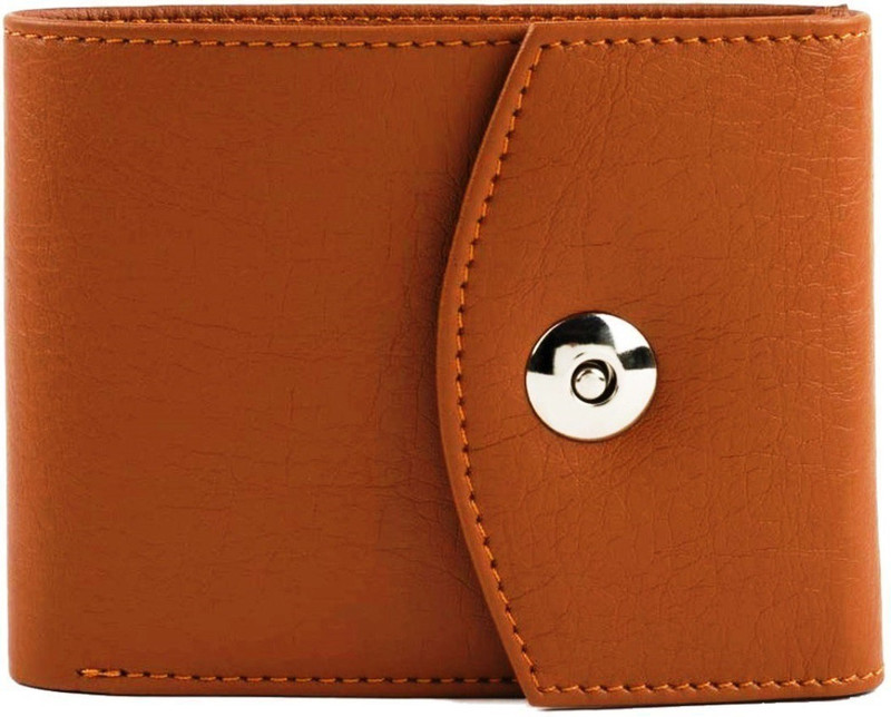 rozvolt Men Tan Artificial Leather Wallet(6 Card Slots)