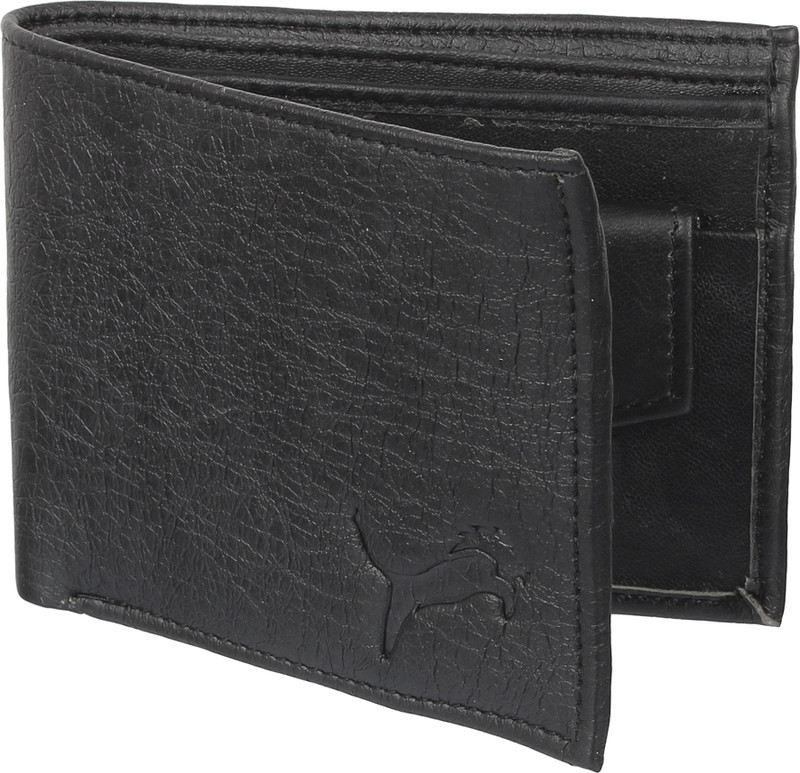 wildedge Men Black Artificial Leather Wallet(3 Card Slots)