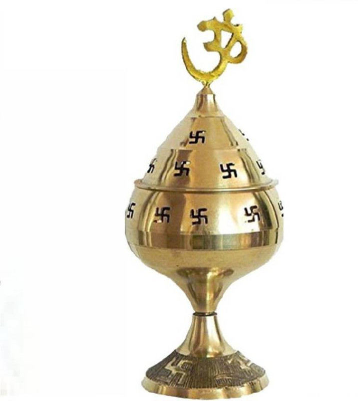 star decor Akhand Diya (Omm Deep) (Height: 5 inch) Brass Table Diya(Height: 5 inch)
