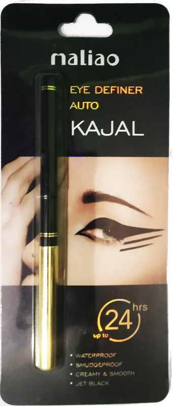 maliao Eye definer auto kajal 24hrs(black, 1.5 ml)