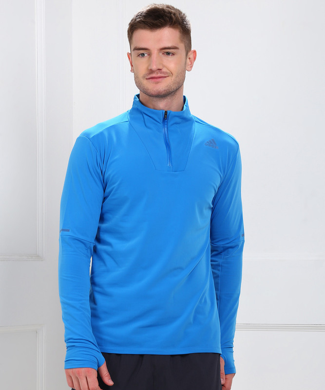 adidas full sleeve solid men's sweatshirt