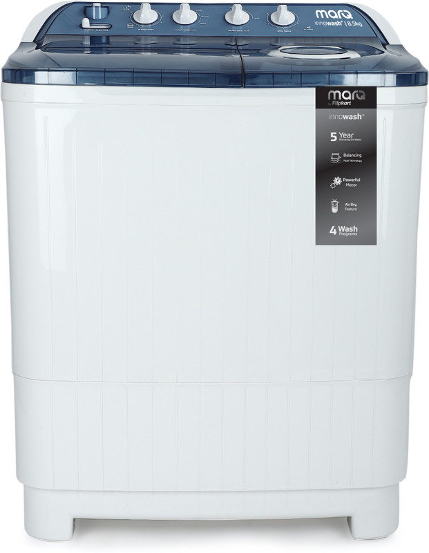 MarQ by Flipkart 8.5 kg Semi Automatic Top Load Washing Machine Blue, White(MQSA85DXI) RS.15499 (41.00% Off) - Flipkart