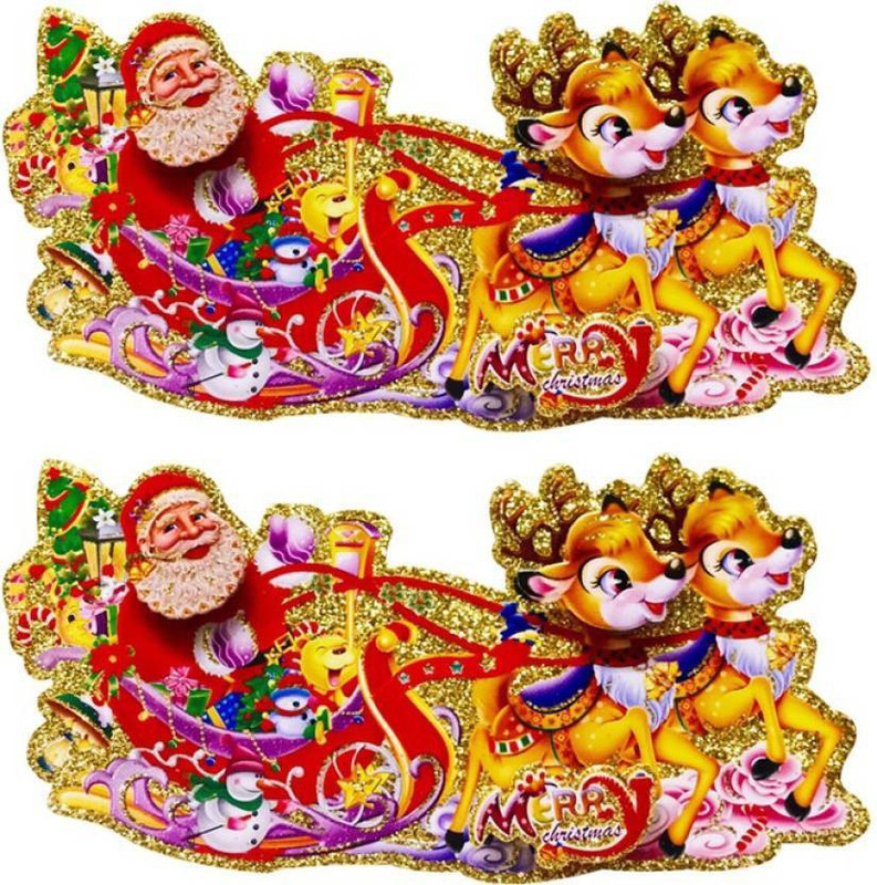 yuvraj creation Christmas Decoration 78 Hanging Ornaments Pack of 2