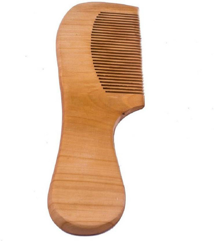 pelo Handmade Eco Friendly Pure Neem Wood Comb For Men And Boys, Pack Of 1
