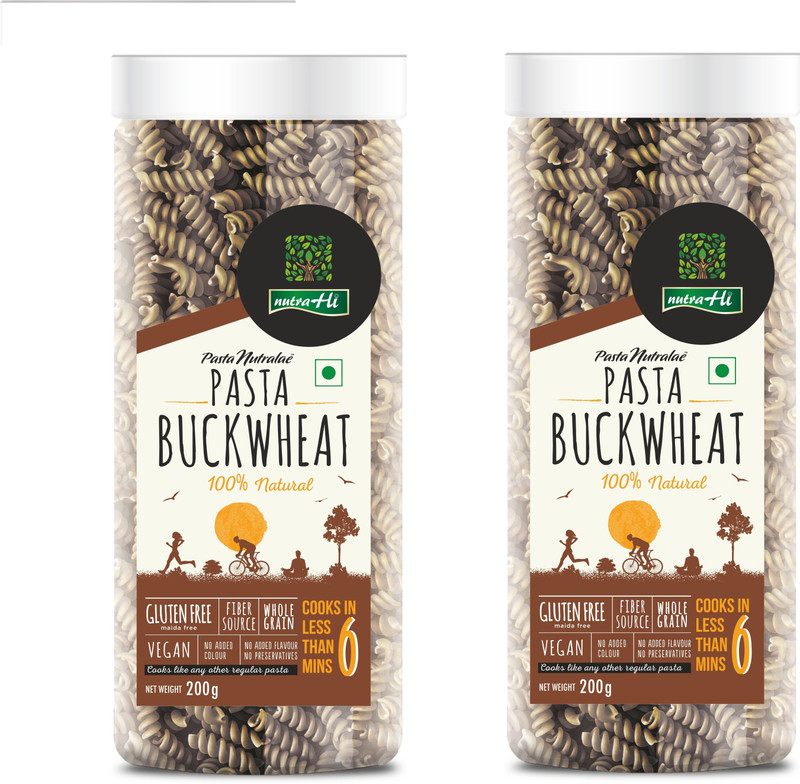 NutraHi Buckwheat Gluten free pasta Pasta(Pack of 2, 400 g)