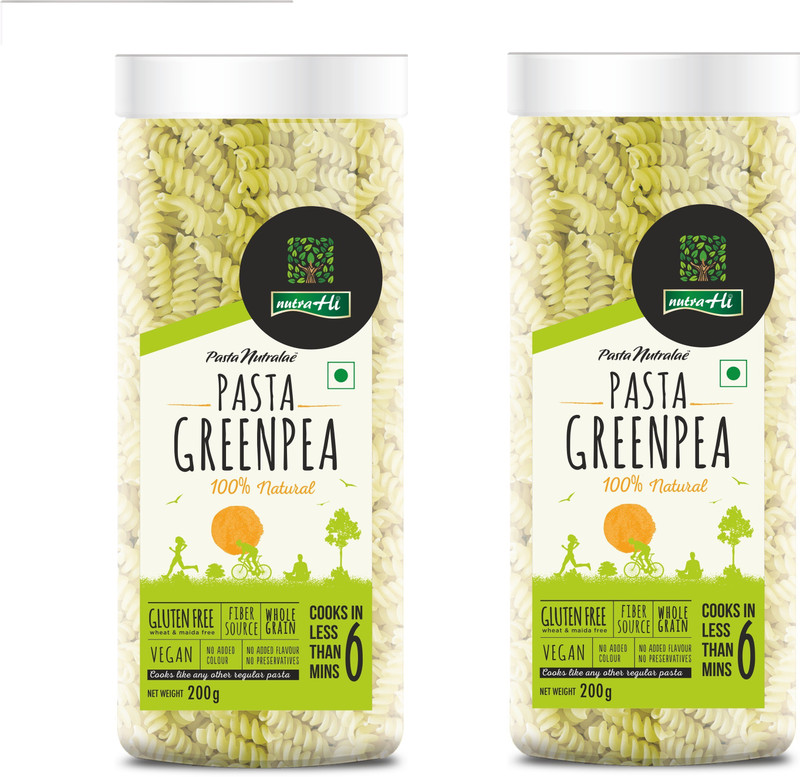 NutraHi Greenpea Gluten free pasta Pasta(Pack of 2, 400 g)