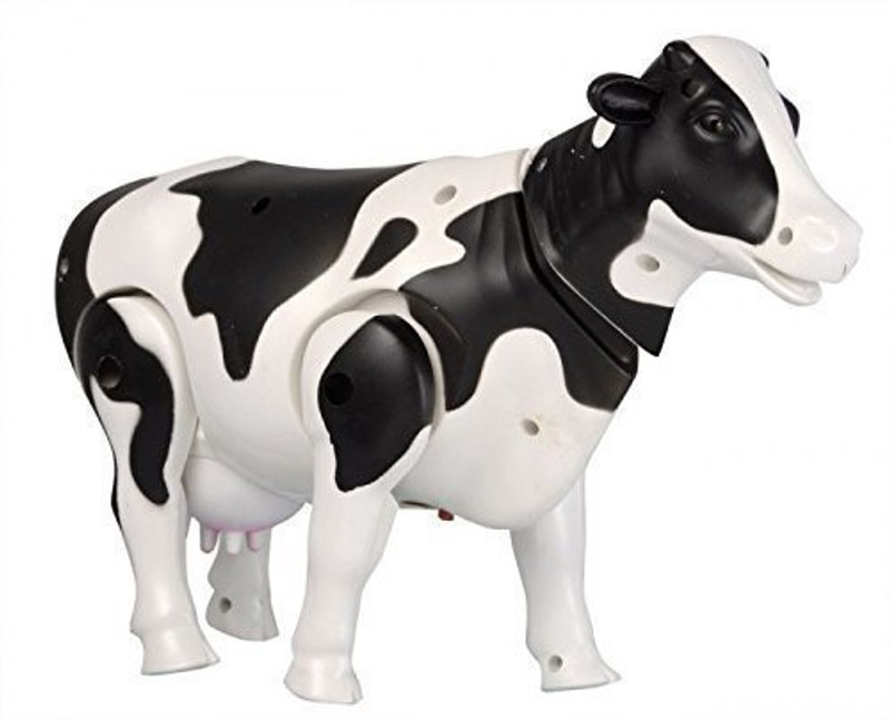 jojoss Battery Operated Milk Cow Multicolour Toy with Sound, Light for 3+ Kids(Black)