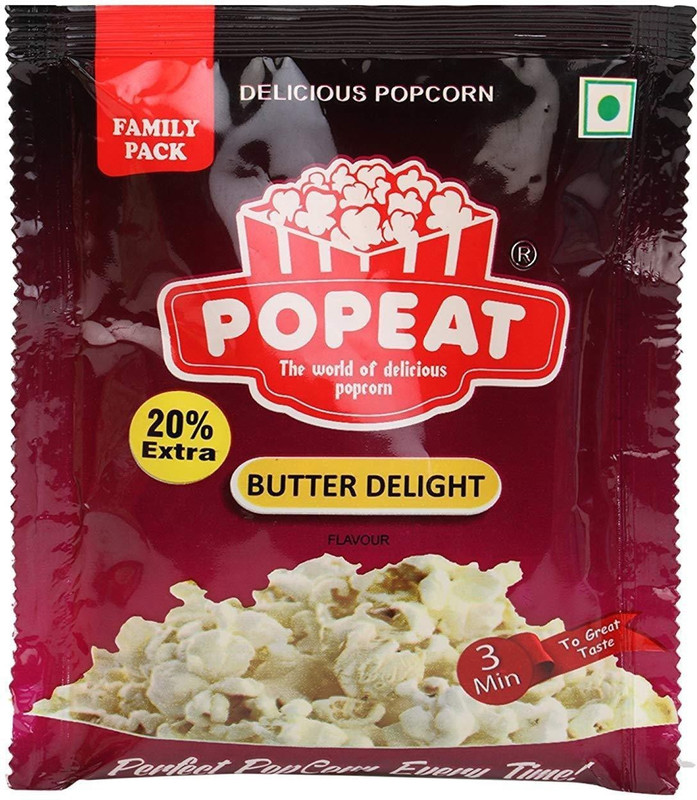PopEat Butter Delight Butter Delight Popcorn(270 g, Pack of 3)
