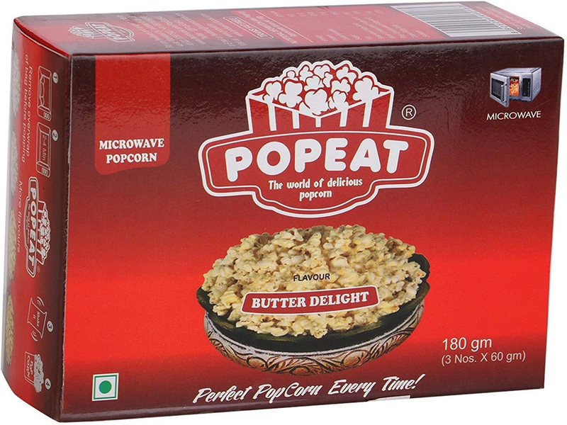 PopEat Butter Delight Butter Delight Popcorn(720 g, Pack of 4)