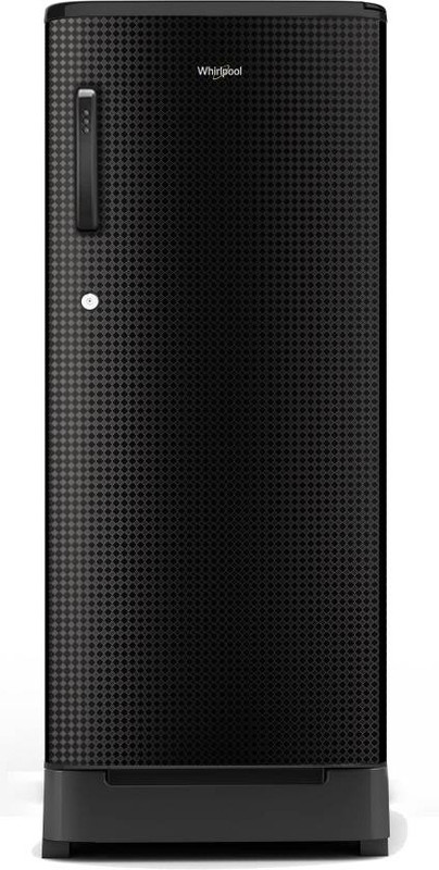 Whirlpool 190 L Direct Cool Single Door 3 Star Refrigerator with Base Drawer(Argyle Black, WDE 205 Roy 3S Argyle Black-E)