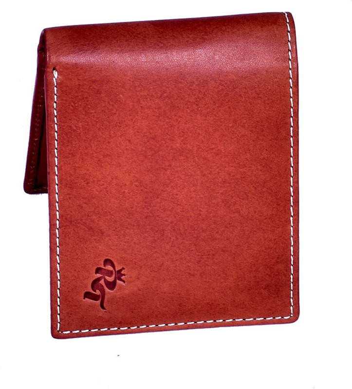 royal traders Men Tan Genuine Leather Wallet(10 Card Slots)