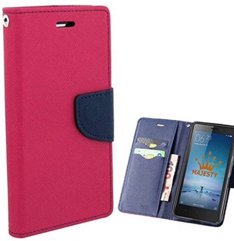 BLiNDA Flip Cover for Mi Redmi 4(Pink, Dual Protection)