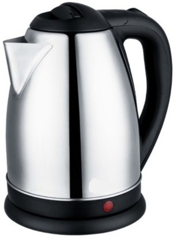 KITCHEN INDIA Electric Kettle 1.8 Hot Water Pot Portable Boiler Tea Coffee Warmer Heater Cordless Electric Kettle(1.8 L, Silver)