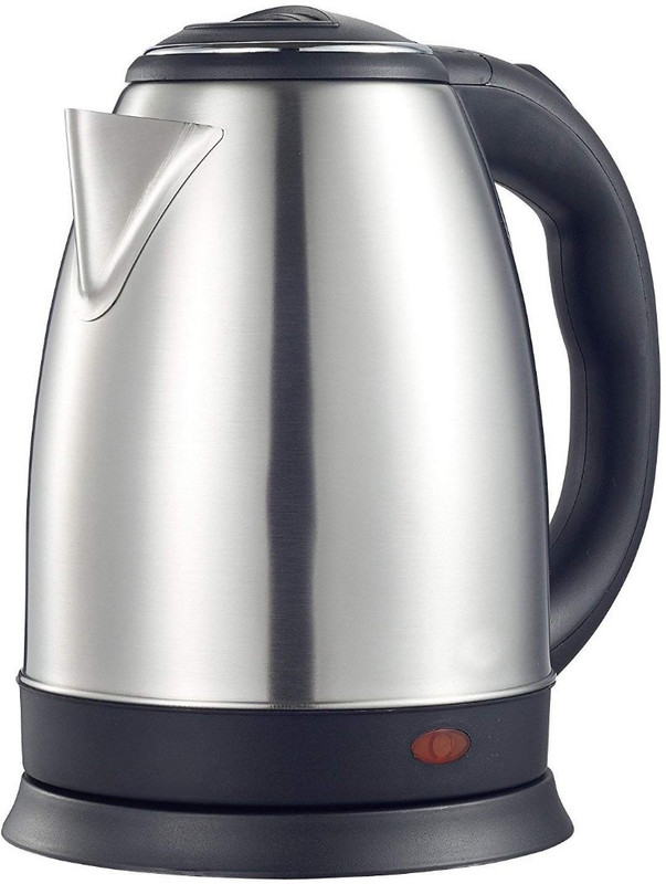 KITCHEN INDIA Stainless Steel Quick Heating Tea Heater Pot Electric Kettle(1.8 L, Silver)