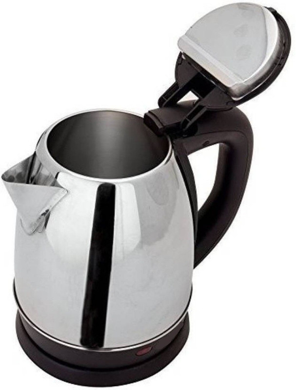 KITCHEN INDIA ™1.8 Cordless Electric Kettle Stainless Steel 220V with Automatic Shutoff Electric Kettle Electric Kettle(1.8 L, Silver)
