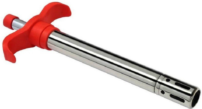 Kitchen4U Steel Gas Lighter(Red, Pack of 1)