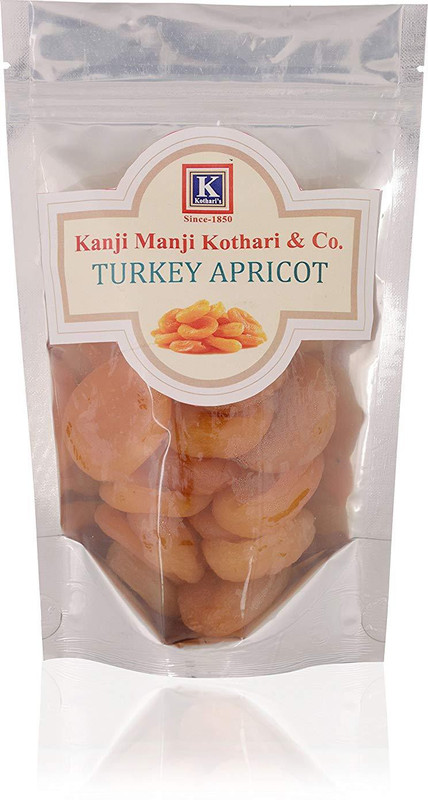 K Kotharis (Turkey Produce, Jumbo Quality) | 200g | Dry Fruits by Kanji Manji Kothari & Co - Since 1850 | Apricots(200 g)