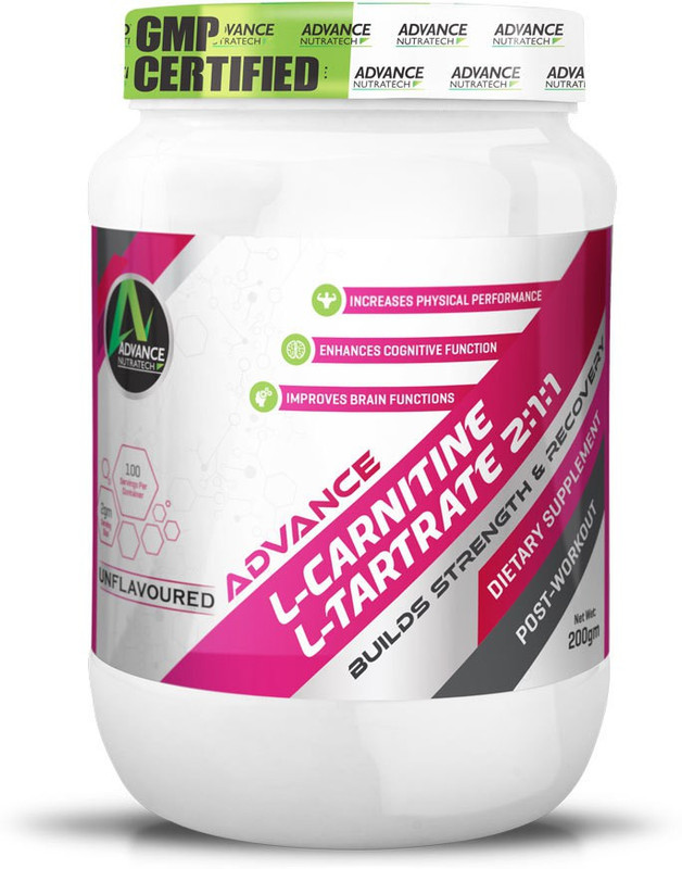 Advance Nutratech L-Carnitine EAA (Essential Amino Acids)(200 g, Unflavored)