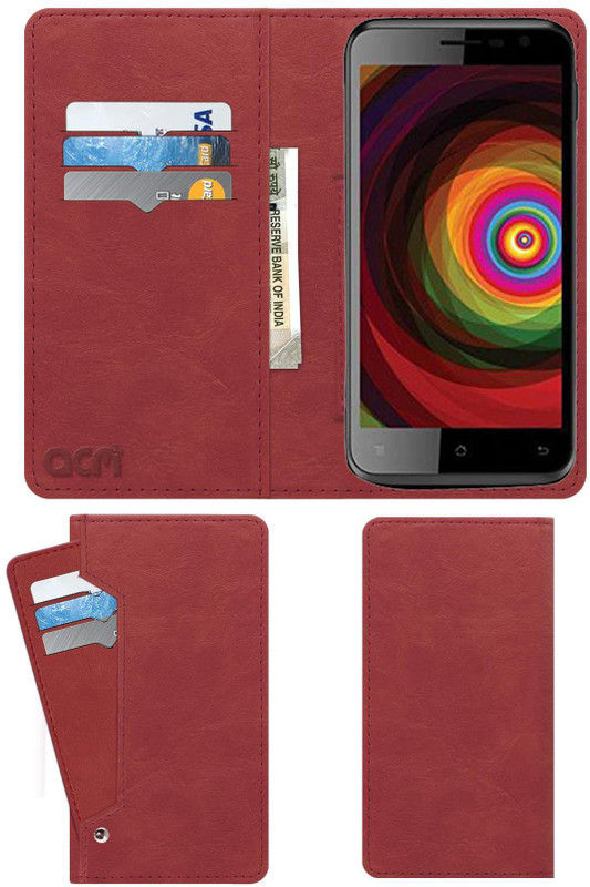 ACM Flip Cover for Karbonn Titanium Dazzle S201(Peach Pink, Cases with Holder)