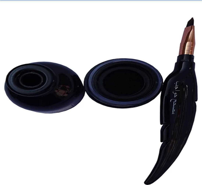 fit beauty HIGH QUALITY CUSHION GEL LINER LONG LASTING WATERPROOF FOR ALL SKIN TONE 2.8 g (BLACK)eye liner 2.8 g(natural)