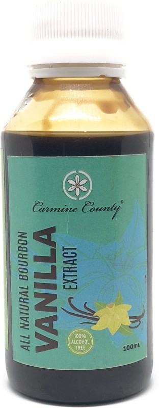 Carmine County All Natural Bourbon Vanilla Extract 100 ml Vanilla Liquid Food Essence(100 ml)