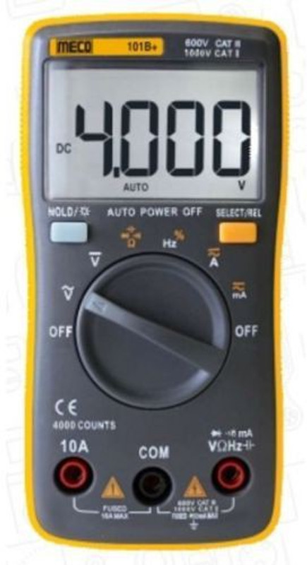 Meco 101B+ Autoranging Digital Multimeter(Brown 4000 Counts)